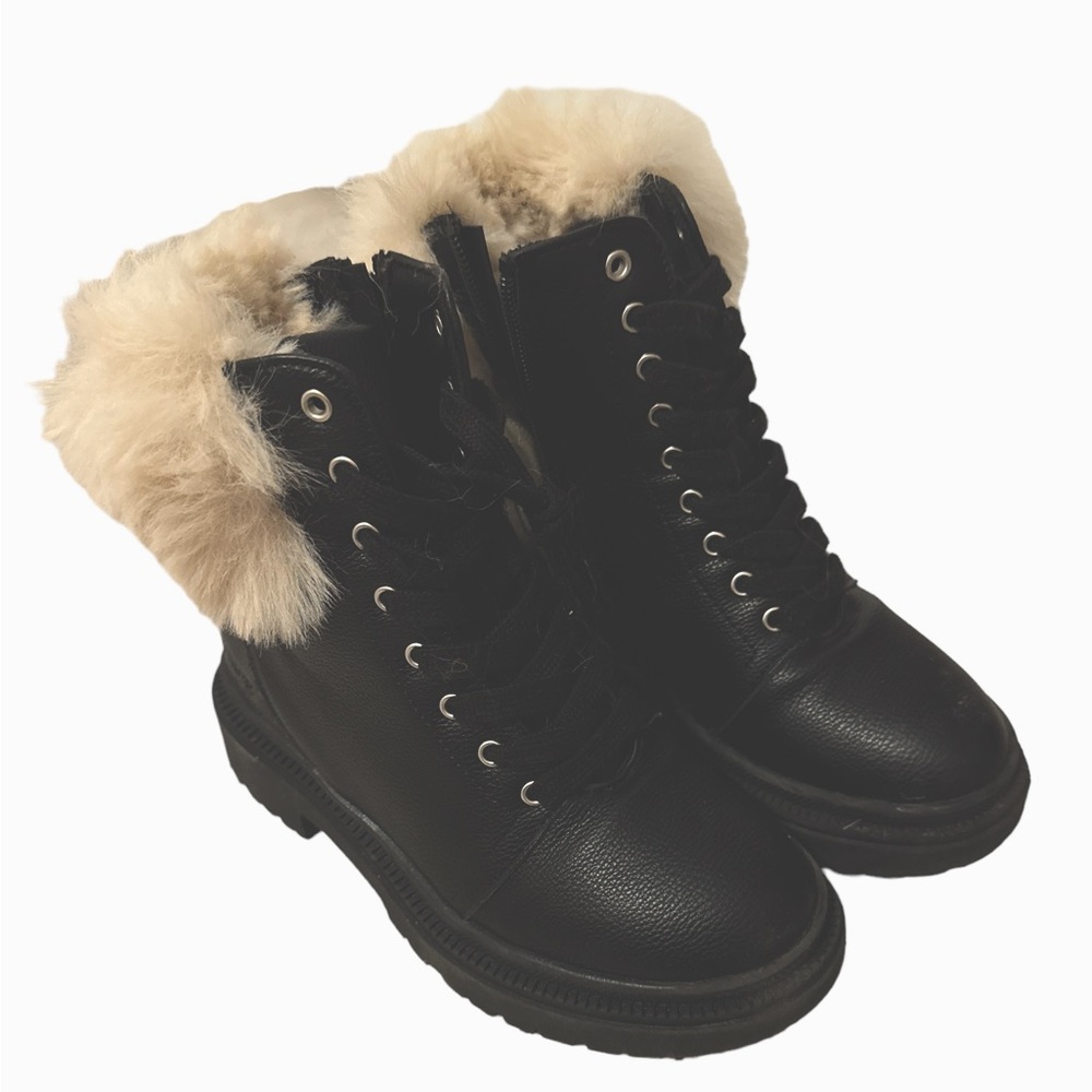 Big Girls Lace-Up Fashion Ankle Boots